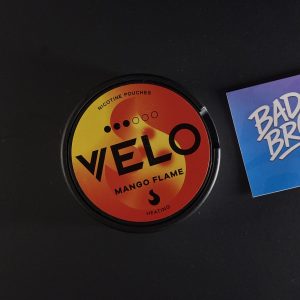 Velo Mango Flame 10 mg nicotine pouches tin in Canada – tropical mango flavor