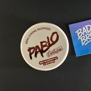 Pablo Strawberry Lychee 50 mg nicotine pouches tin in Canada – ultra-strong strawberry lychee flavor
