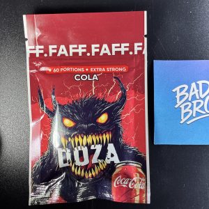 FAFF Cola 75mg cotton nicotine strips close-up classic cola taste Canada