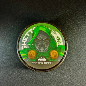 ICEBURN CHETTO 150 mg Doctor DOOM Energy Apple nicotine pouches metal tin Canada
