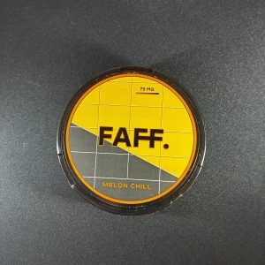 FAFF 75 mg Melon nicotine pouches tin Canada