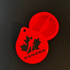 Team Canada reusable plastic pouch can container Canada made by BadBro.ca